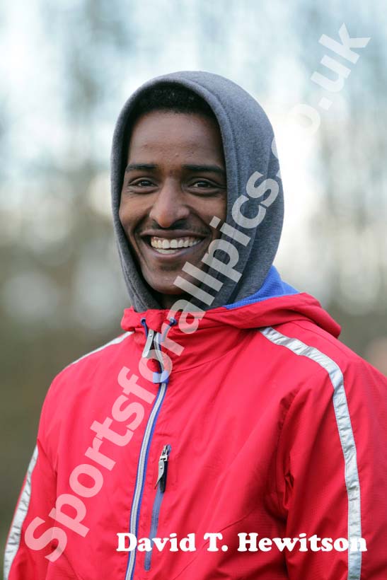 Eritrean athlete Weynay Ghebresilasie running for Sunderland Harriers finished 3rd in the Start First North East Harrier League, Jarrow.